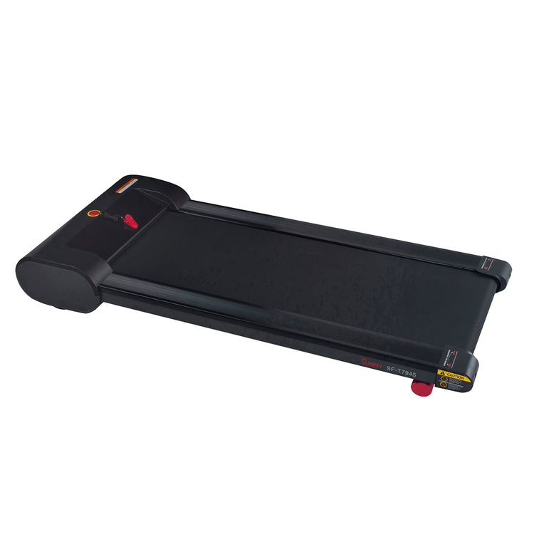 Sunny Health & Fitness Under Desk Slim Flat Treadmill - Your Home Workout Companion