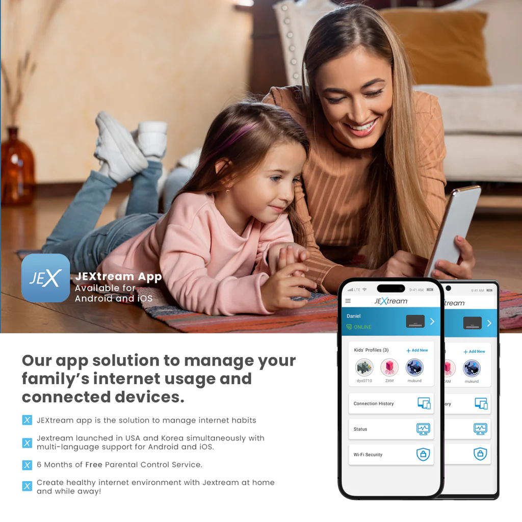 JEXtream FX20 Wi-Fi 6 Parental Control Router with App - Your Ultimate Home Networking Solution