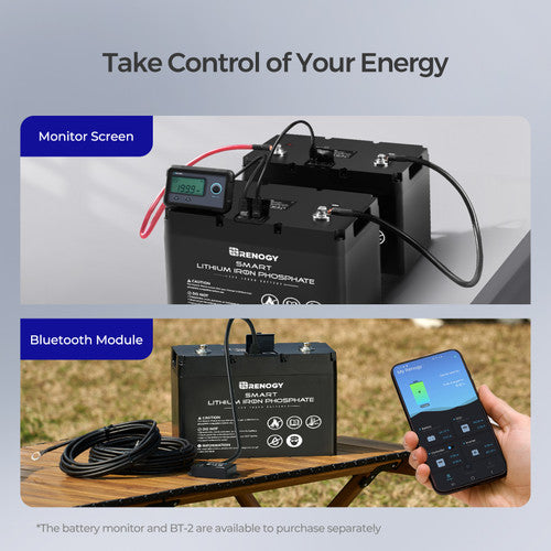 Renogy 12V 100Ah Smart Lithium Iron Phosphate Battery - Your Off-Grid Powerhouse