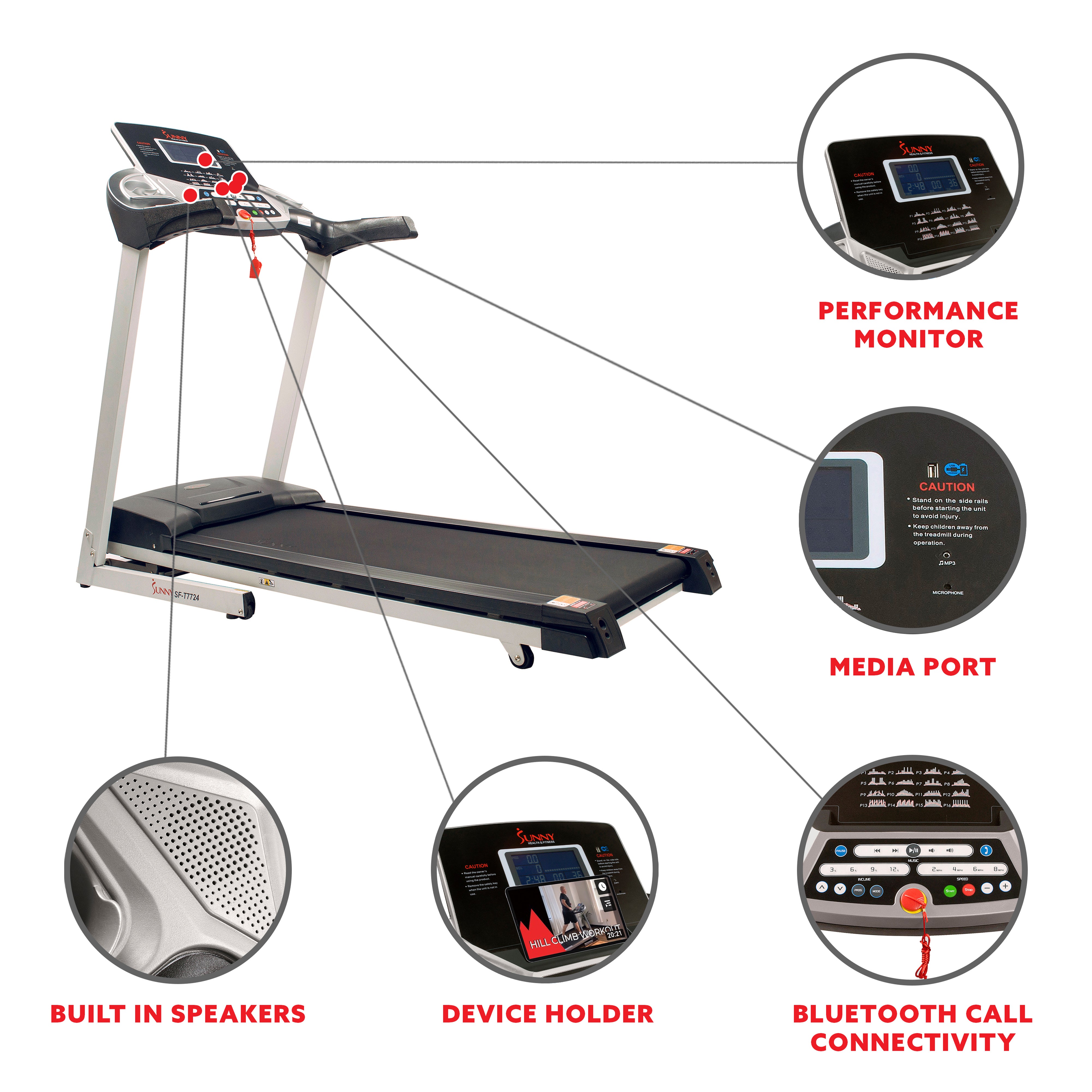 Sunny Health & Fitness SF-T7724 Energy Flex Treadmill: Your Gateway to a Powerful Workout