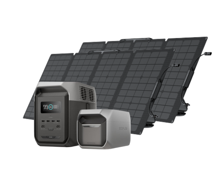 EcoFlow DELTA 3 1500 All-in-One Power Solution with Solar Panels