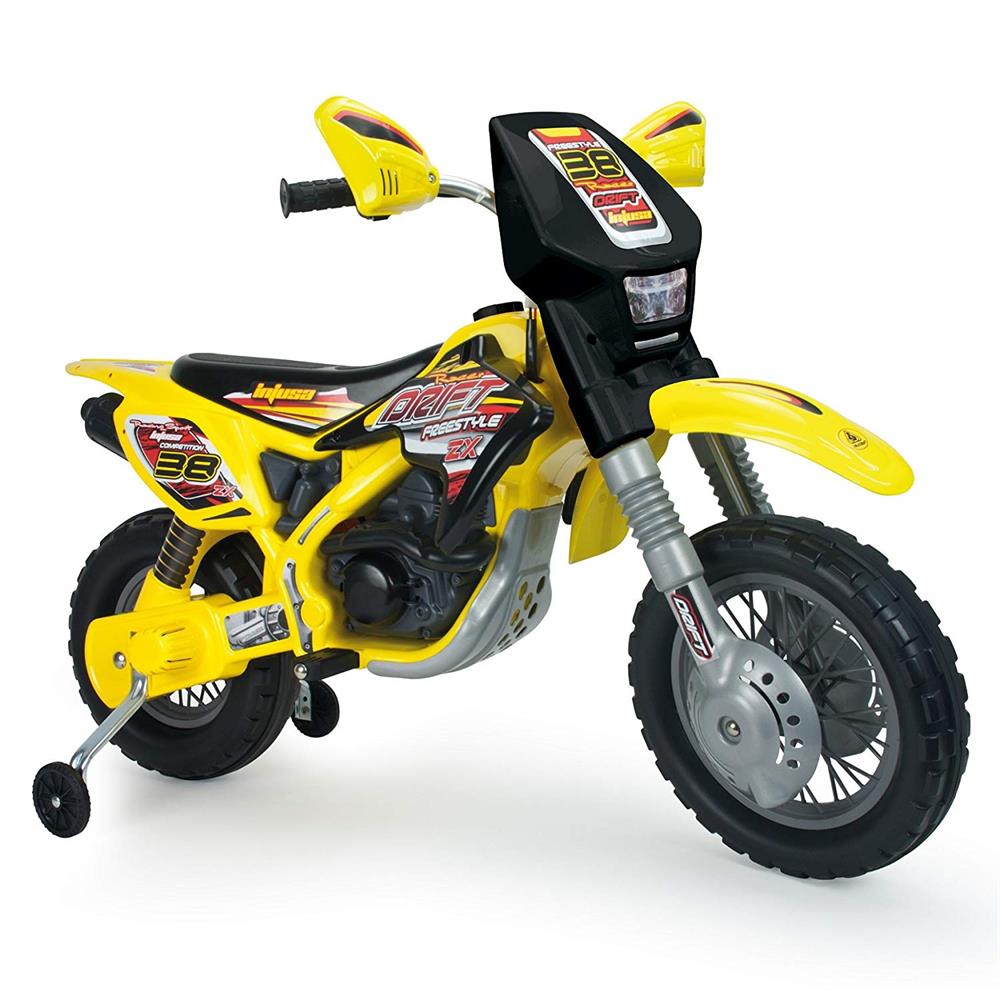 Injusa ZX 12V Kids' Motocross Drift Dirt Bike - Thrilling Fun for Young Riders!