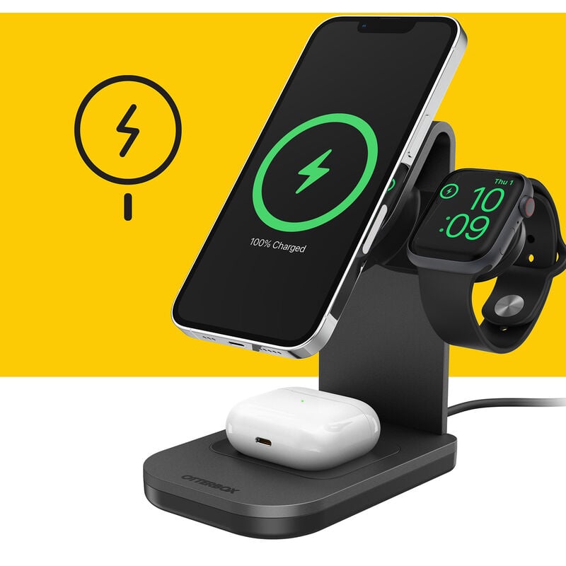 Otterbox 3-in-1 Magsafe Wireless Charging Stand - The Ultimate Charging Solution for Apple Devices