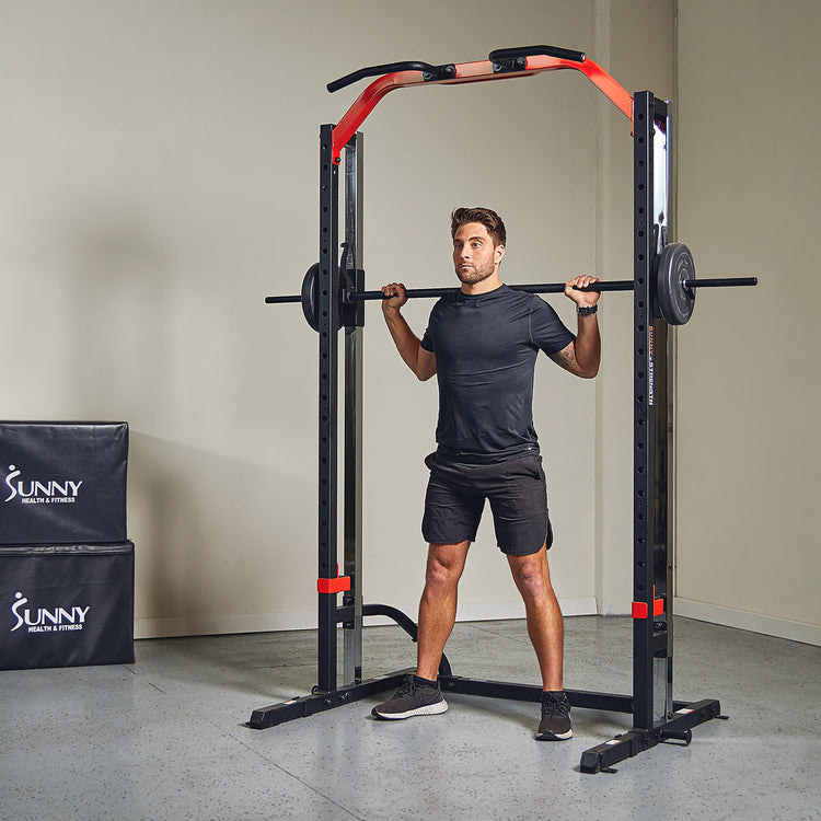 Sunny Health & Fitness Essential Smith Machine Squat Rack - SF-XF920020