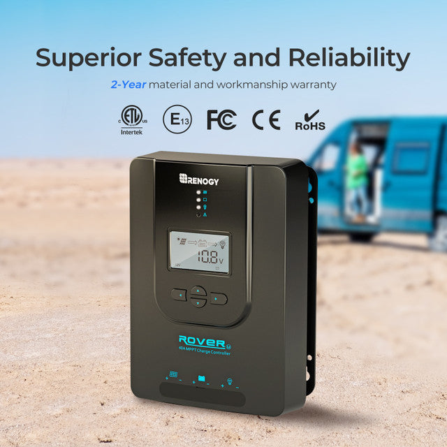 Renogy Rover Li 40 Amp MPPT Solar Charge Controller - Maximize Your Solar Efficiency
