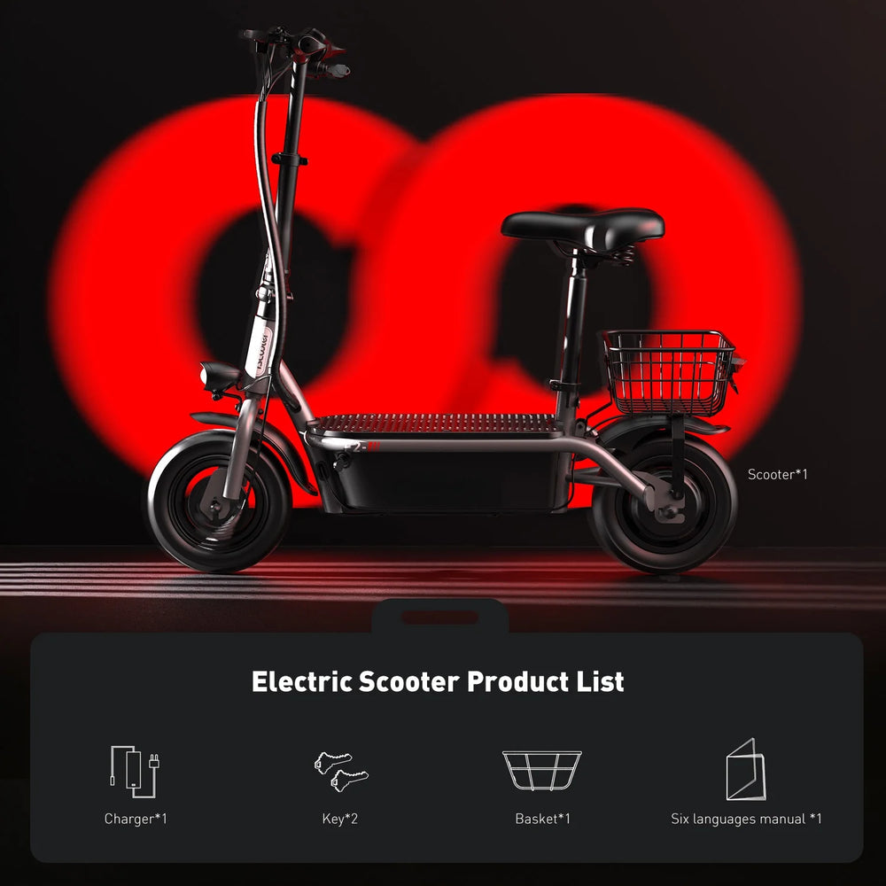 iScooter F2 Electric Scooter with Comfort Seat - Your Urban Commute Companion