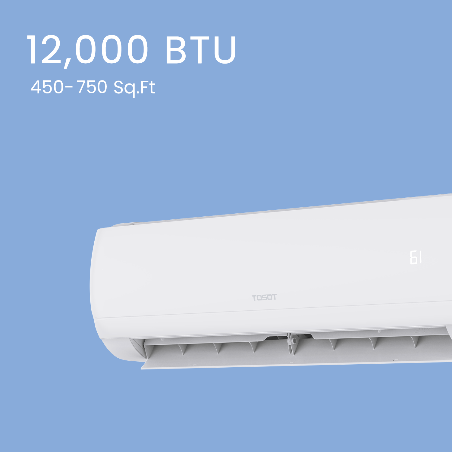 TOSOT 12,000 BTU Mini-Split Heat Pump Air Conditioner - 120V: Stay Cool and Comfortable Anywhere!