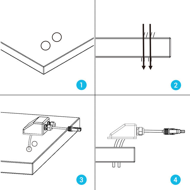 Renogy Cable Entry Housing Mount - Keep Your RV, Boat & More Organized