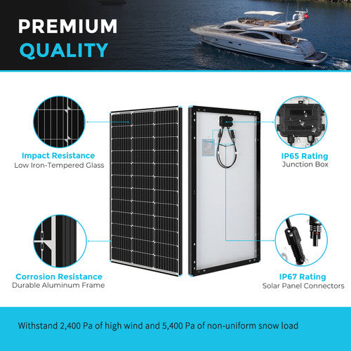 Renogy 100W High - Performance Rigid Solar Panel (NEW)