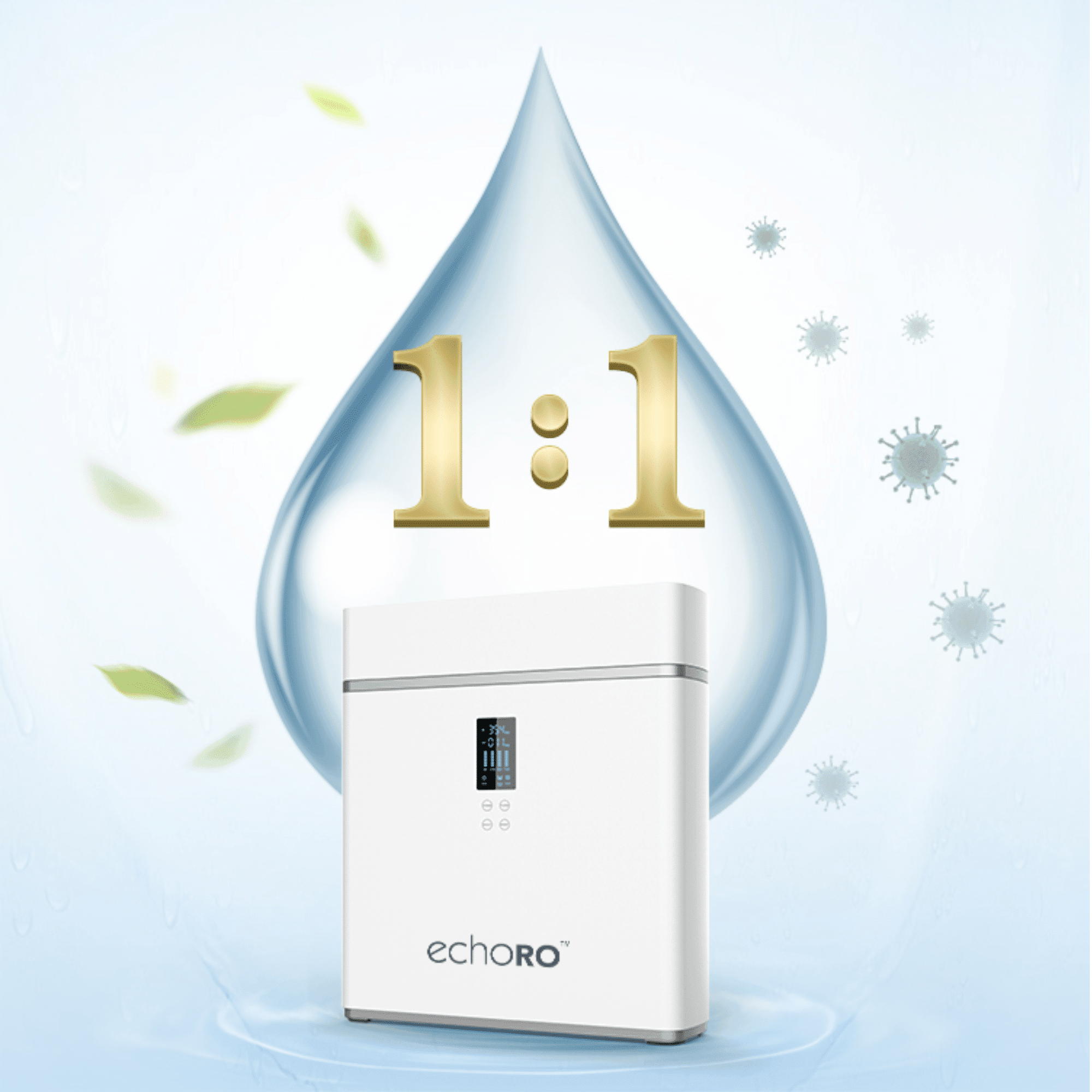 Echo Water RO Water Filter - Tankless Reverse Osmosis for Pure Alkaline Water