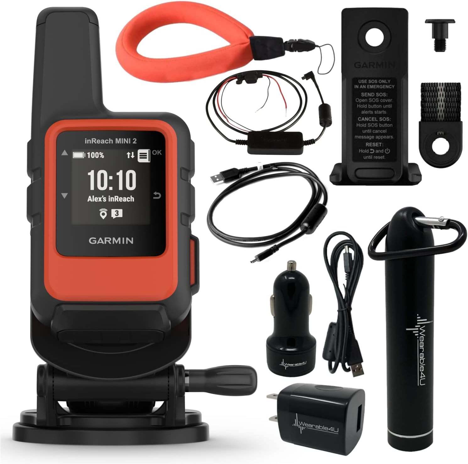 Garmin inReach Mini 2 Marine Bundle - Your Ultimate Boating Companion in Flame Red