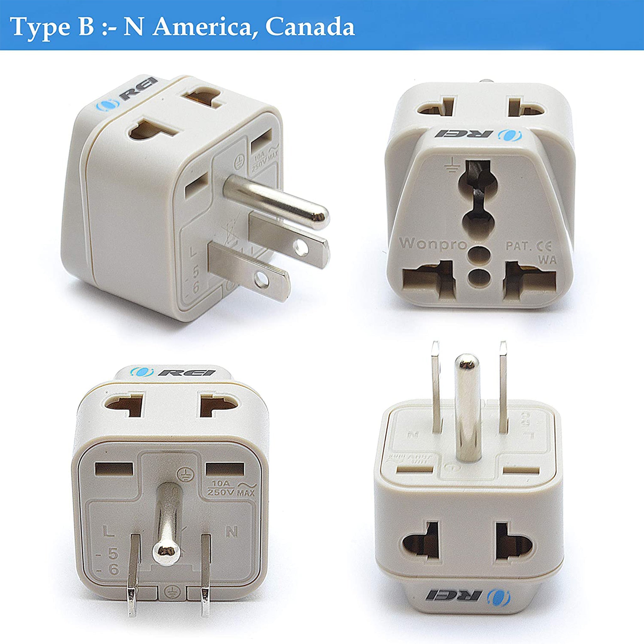 All-in-One Compact World Travel Adapter Plug - DB7-SET