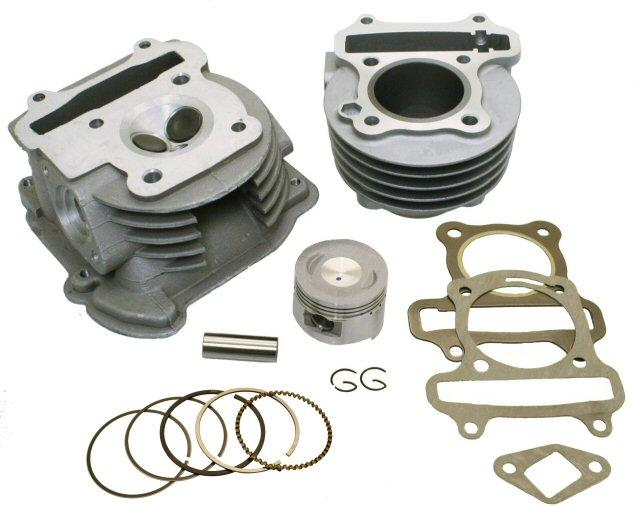 Universal Parts QMB139 Cylinder & Head Kit - 64mm Valves (151-242) - Power Up Your Scooter!