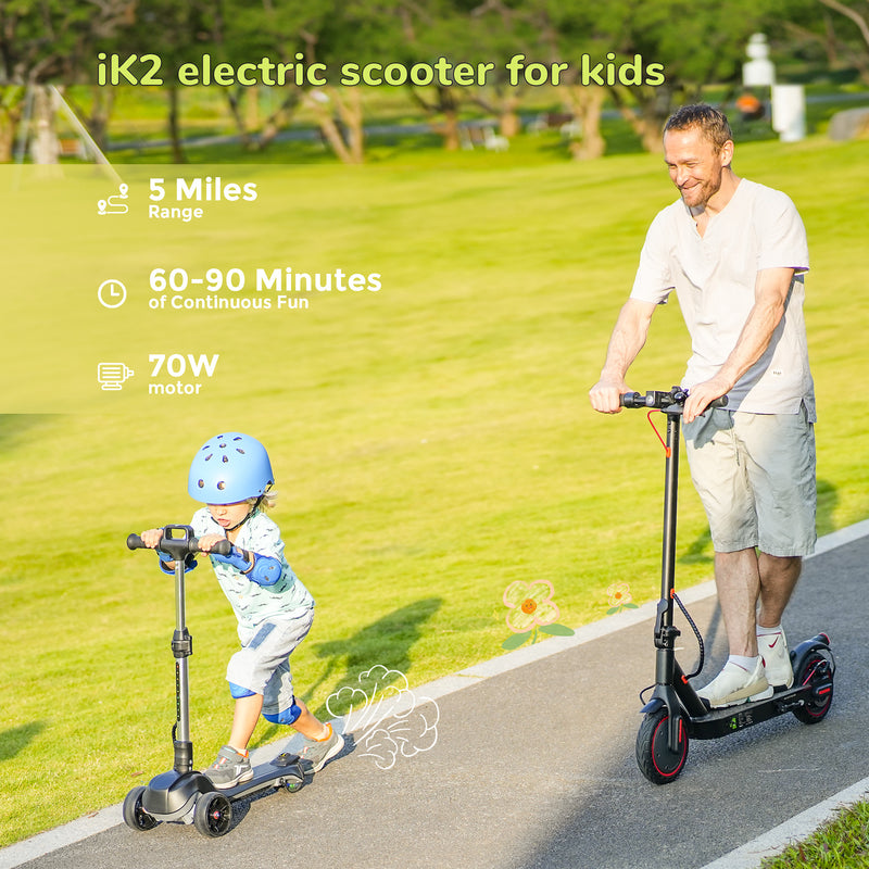 iScooter iK2 Electric Scooter for Kids - Fun, Safe, and Adjustable
