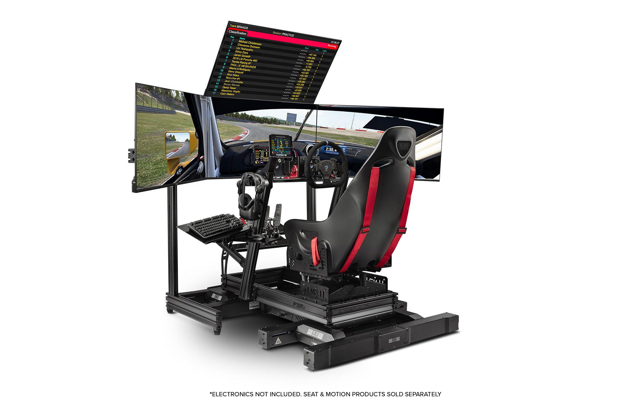 Next Level Racing NLR-E003 F-GT Elite Simulator Cockpit - All-in-One Adjustable Driving Experience