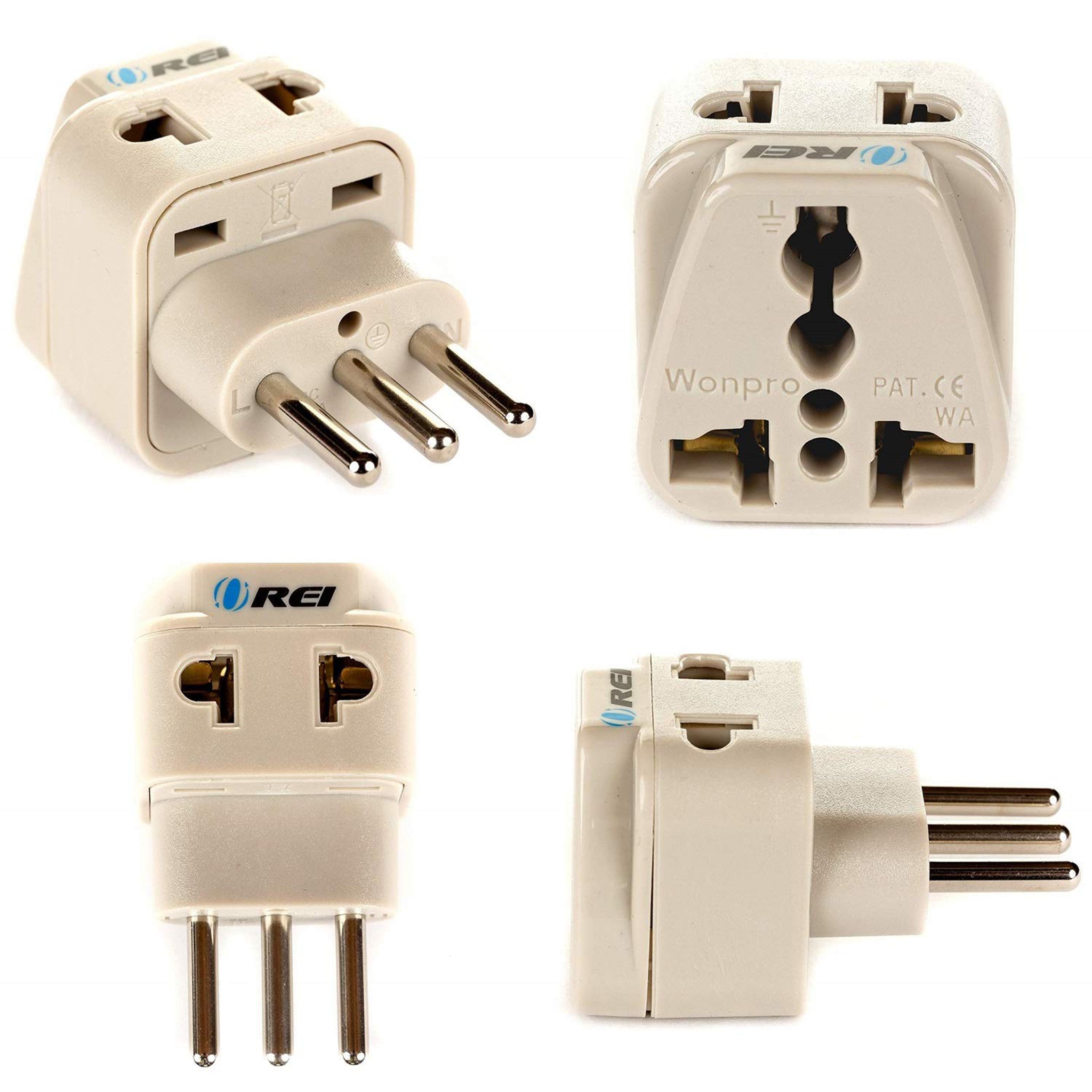 Travel Buddy Pro: 2-in-1 Italy & Libya Travel Adapter - Compact Type L (DB-12A)