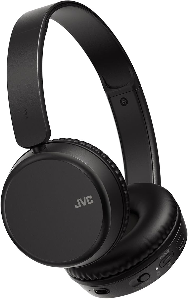 JVC Flat Foldable Wireless Multi-Point Headphones with Deep Bass Boom