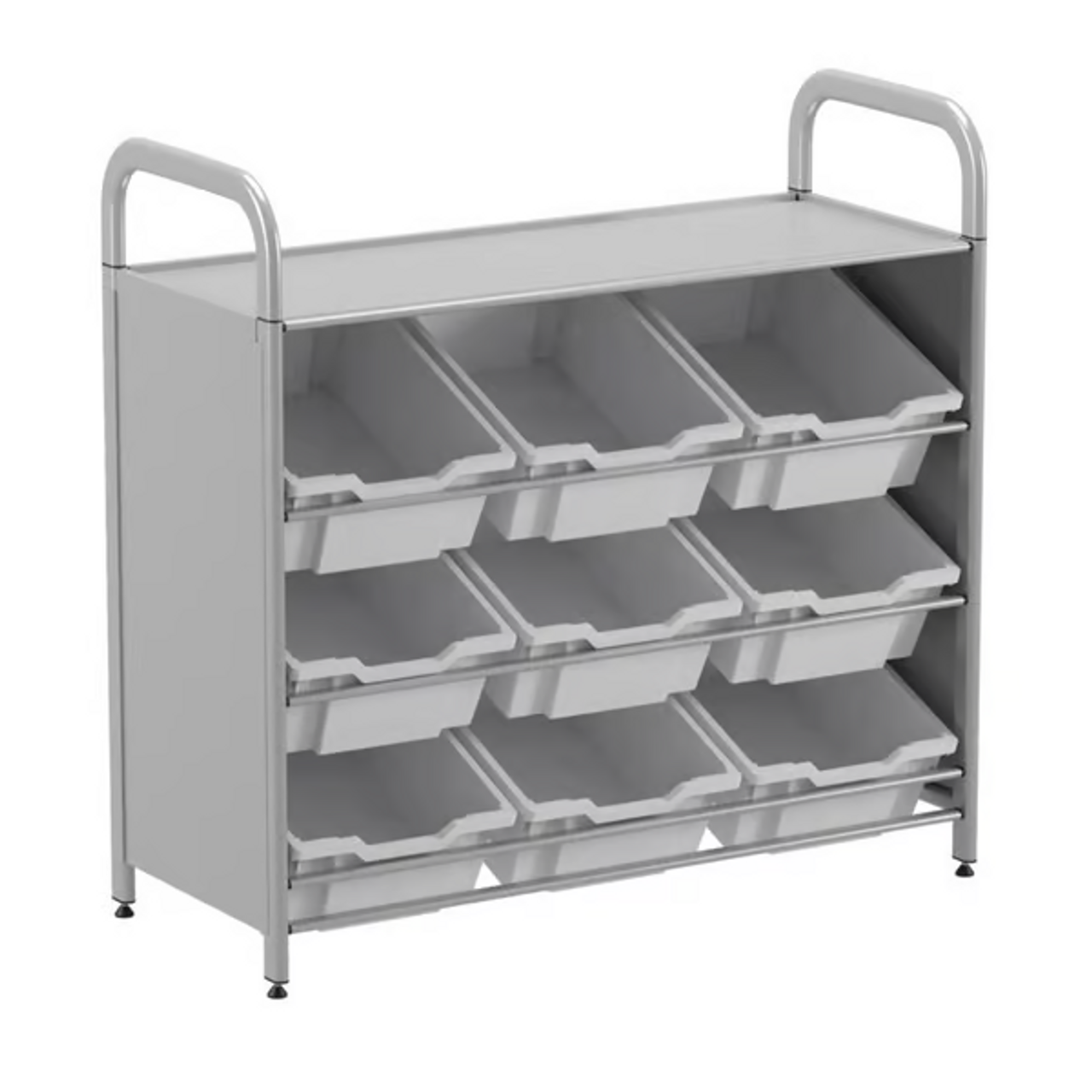 Gratnells Callero Customizable 9-Deep Tilting Tray Starter Unit - Ideal for Classroom Organization