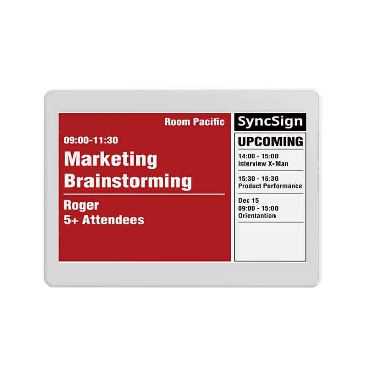SyncSign Meeting Room Scheduler - 7.5
