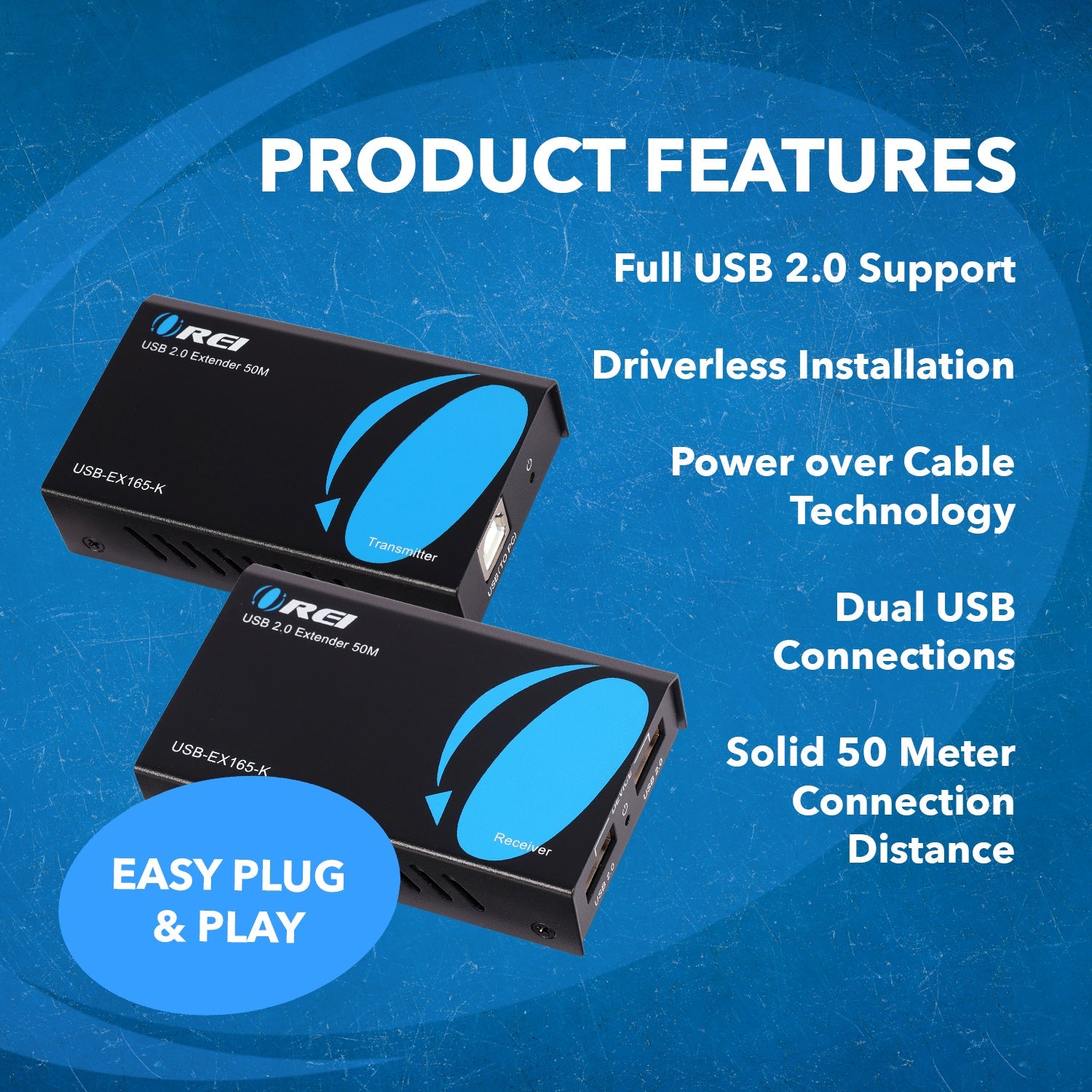 Long-Range USB Ethernet Extender - 165 Feet of Seamless Connectivity