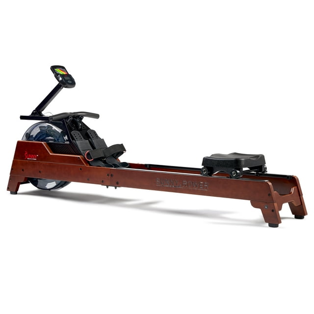 Sunny Health & Fitness Vertical Hydro Wooden Rowing Machine - SF-RW522075: Your Home Gym Powerhouse