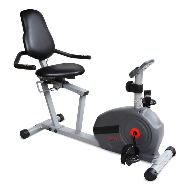 Sunny Health & Fitness Magnetic Smart Recumbent Bike - Your Gateway to Effortless Home Fitness