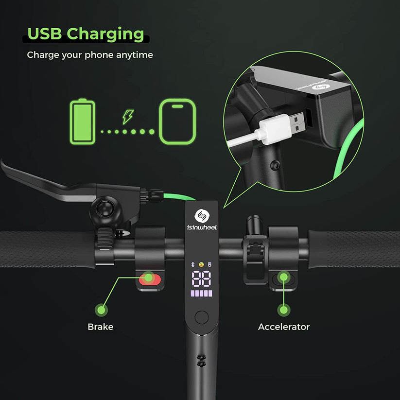 isinwheel S9Max 500W Upgraded Electric Scooter - Your Ultimate Urban Commuting Companion