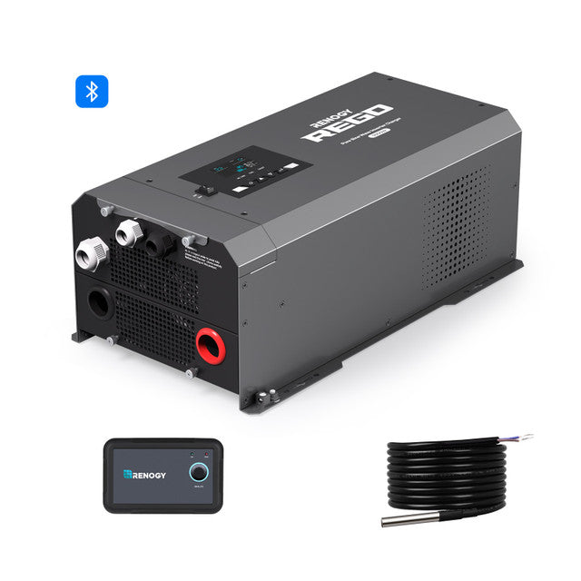 Renogy Adjustable 12V 3000W Power Frequency Inverter Charger for Off-Grid, RV, and Marine Adventures