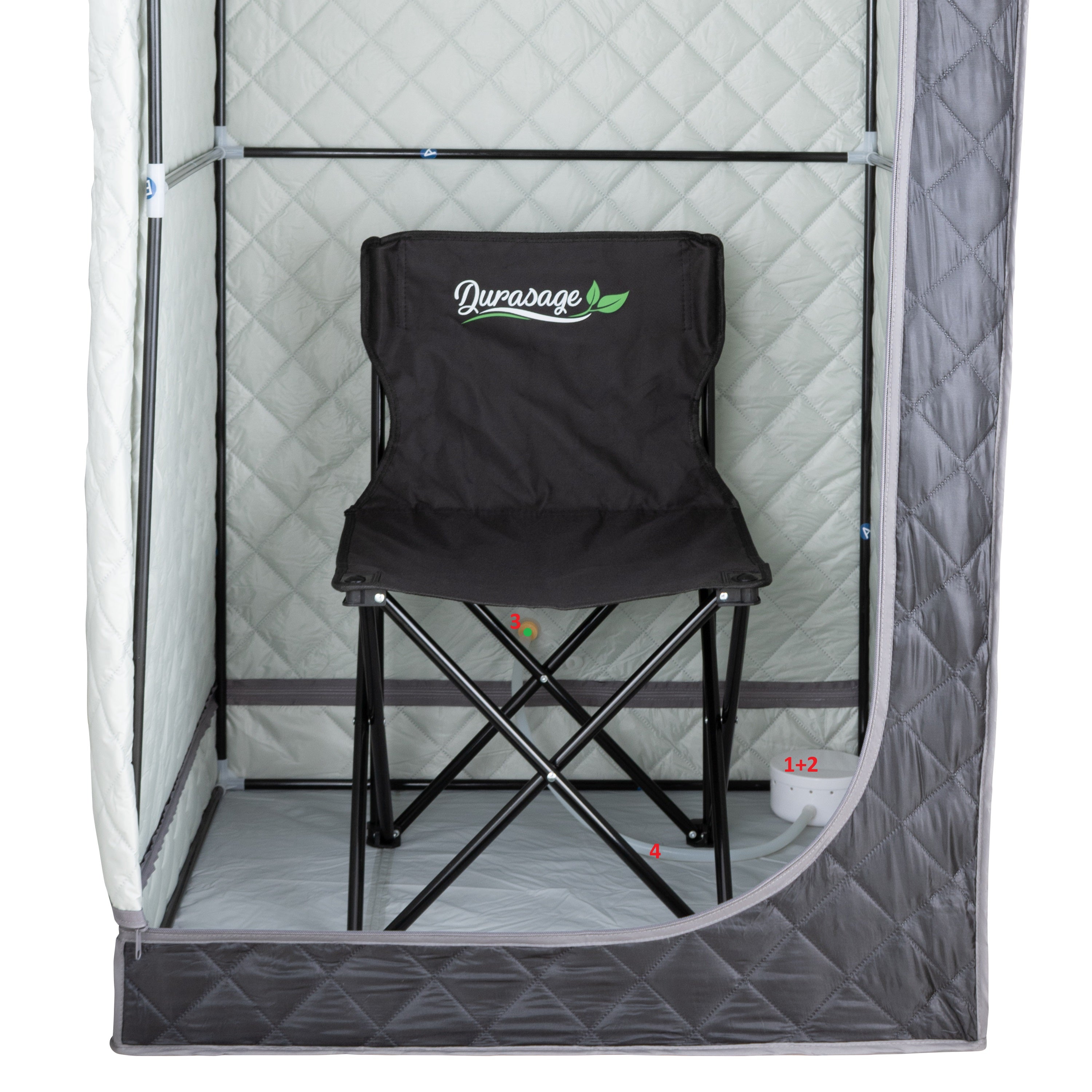 Durasage Home Spa: Portable Full Body Steam Sauna - Relax in Style!