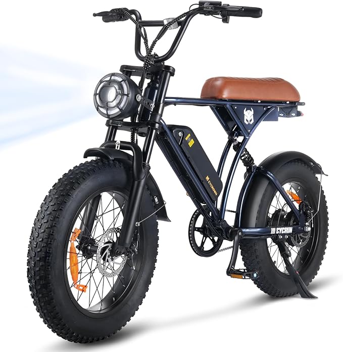 CycRun Vintage Electric Moped - Your Retro - Inspired Riding Companion