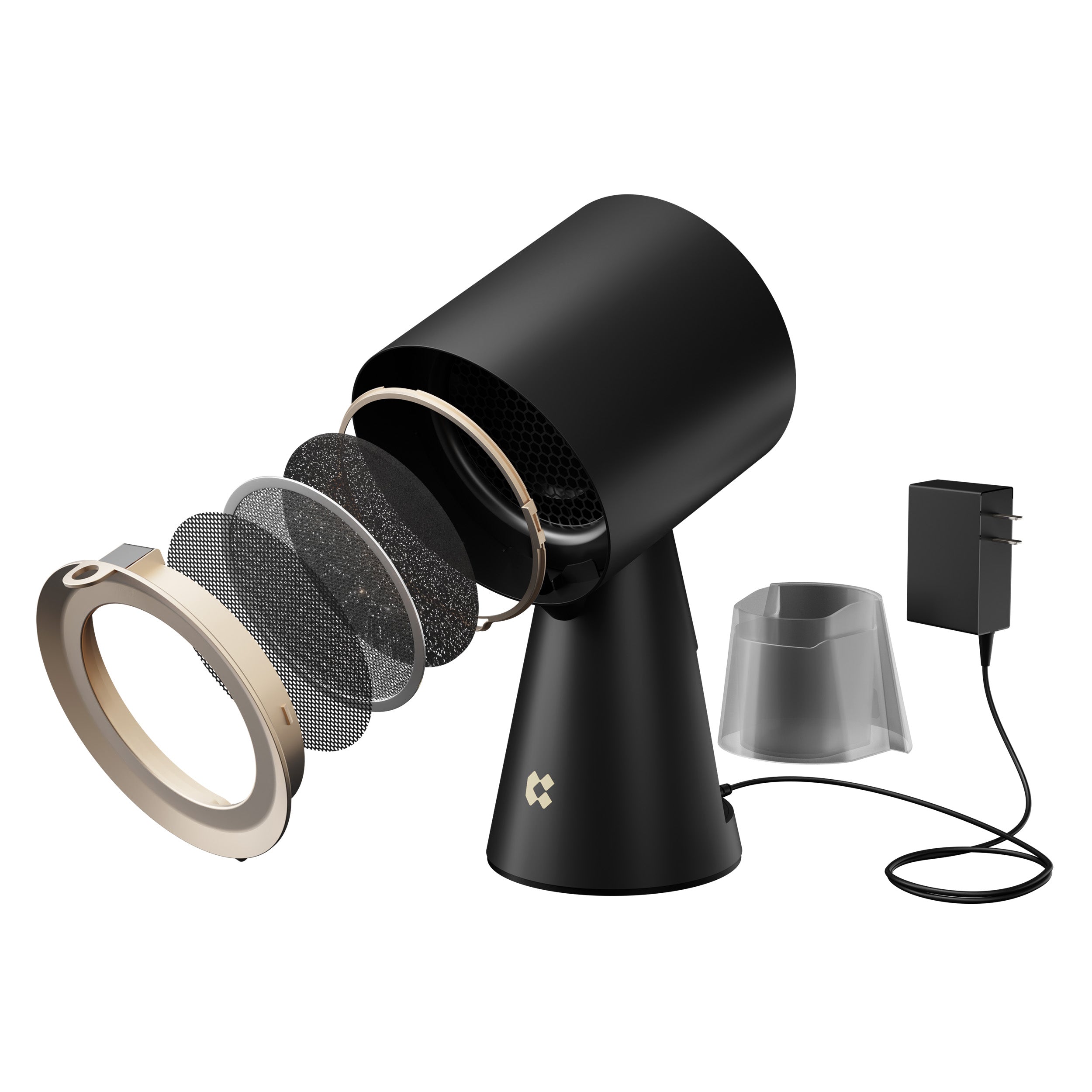Ciarra HOOD TO GO Portable Mini Desktop Range Hood - Shadow Noir