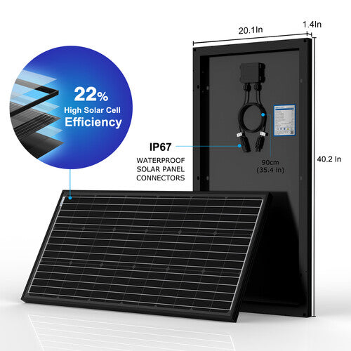 Acopower 100W Mono 300Ah/1.5kW Portable Solar Power System