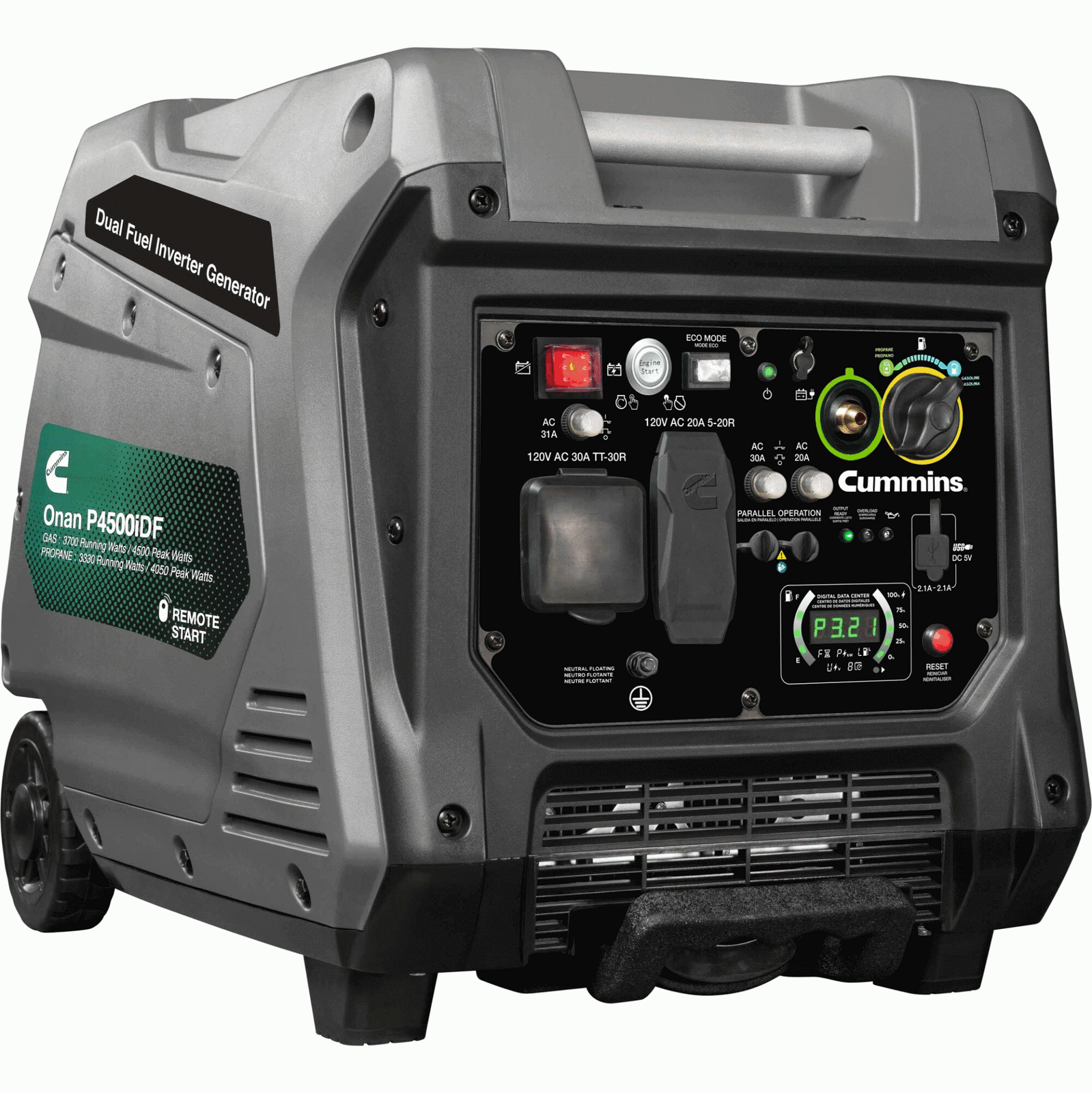 PowerPro 4500-Watt Dual Fuel Digital Inverter Portable Generator