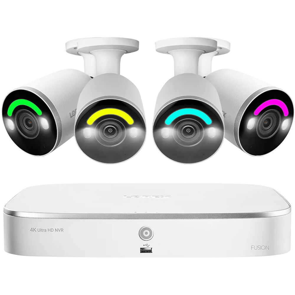 Lorex 4K UHD 16-Camera Smart Security Wired NVR System with Outdoor Bullet Cameras and Lighting