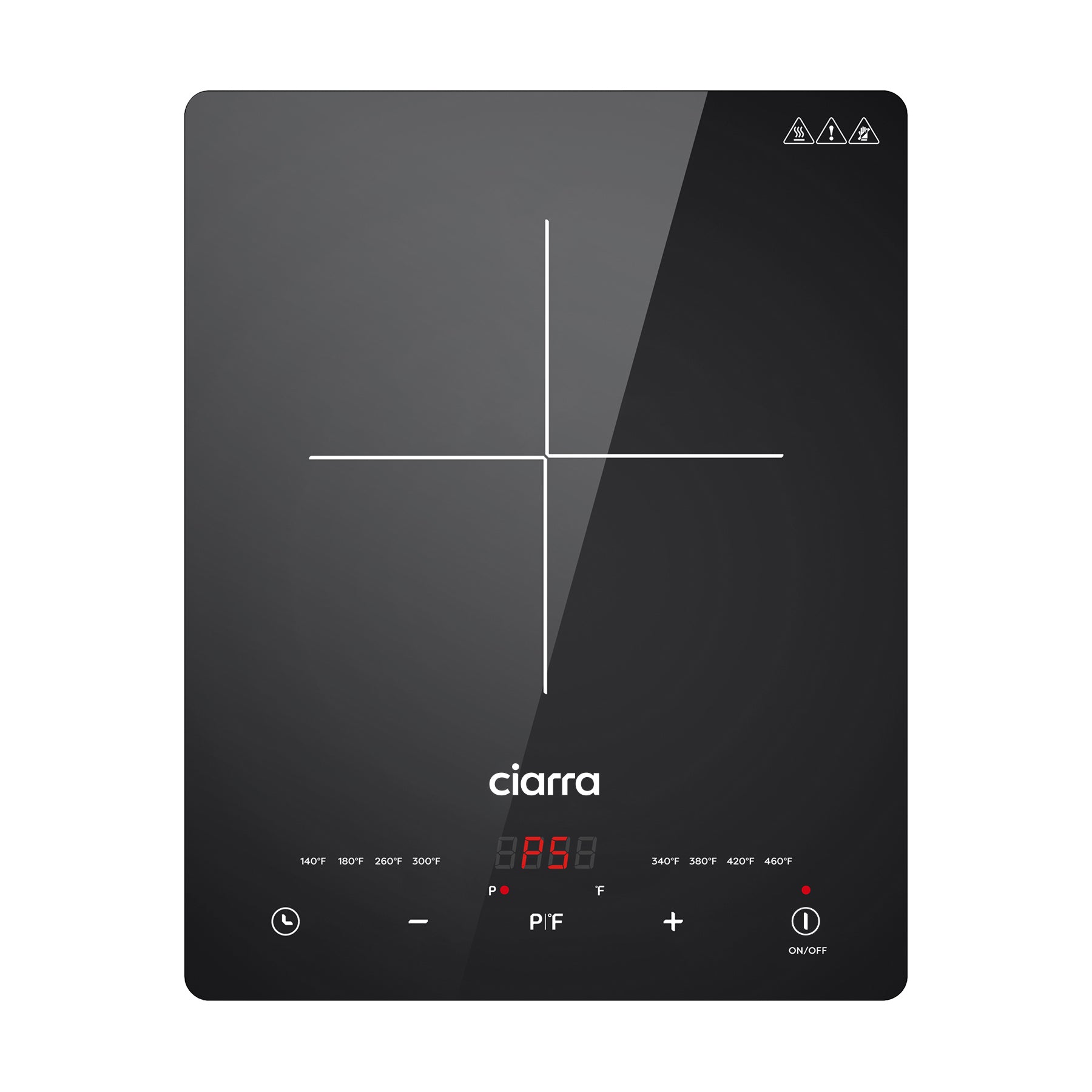 CIARRA 1800W Touch Control Portable Induction Cooktop - CATIH1-OW