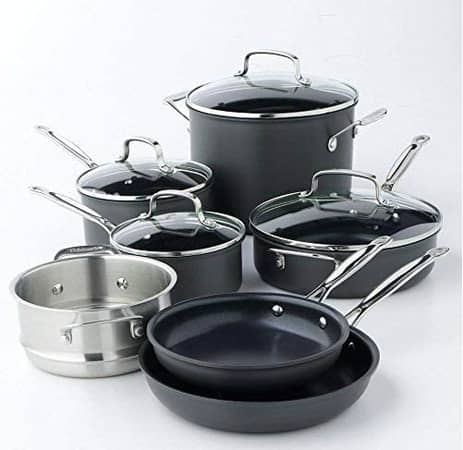 Cuisinart 11-Piece Chef's Classic Nonstick Hard-Anodized Cookware Set - A Kitchen Essential!