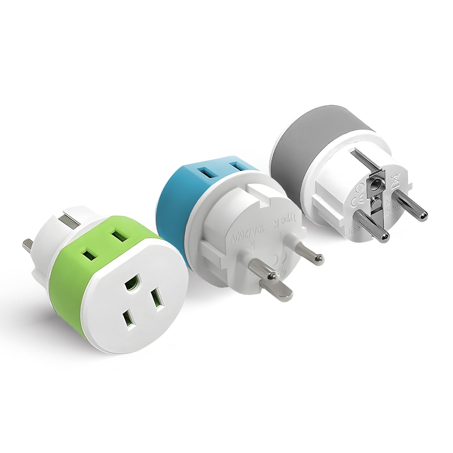 OREI US-20 Denmark Travel Adapter: Compact 2-in-1 Type K for Seamless Charging