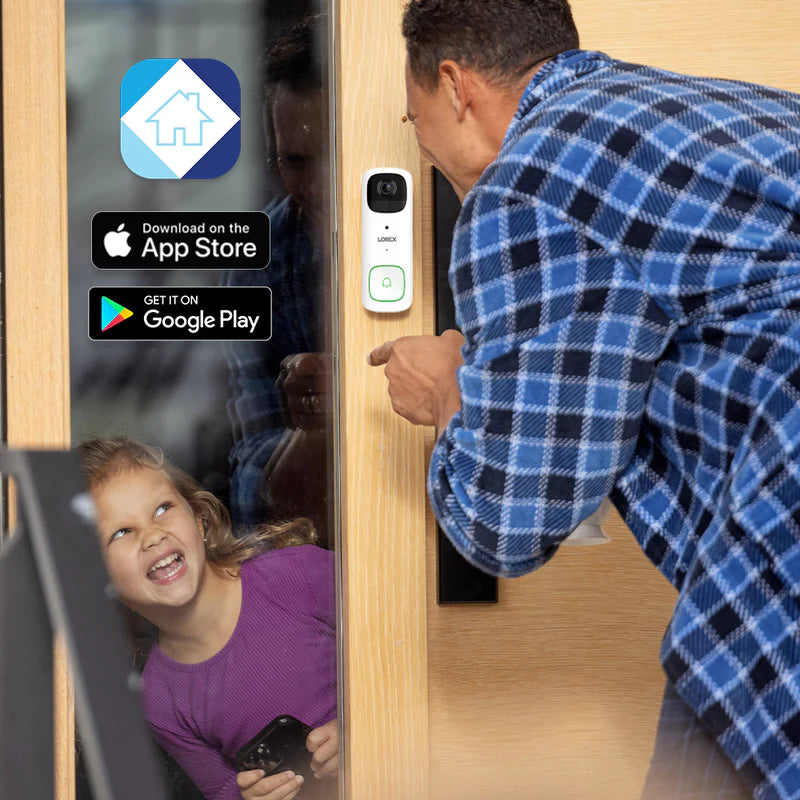 Lorex Wi-Fi Enabled 2K Smart Video Doorbell - Battery Powered