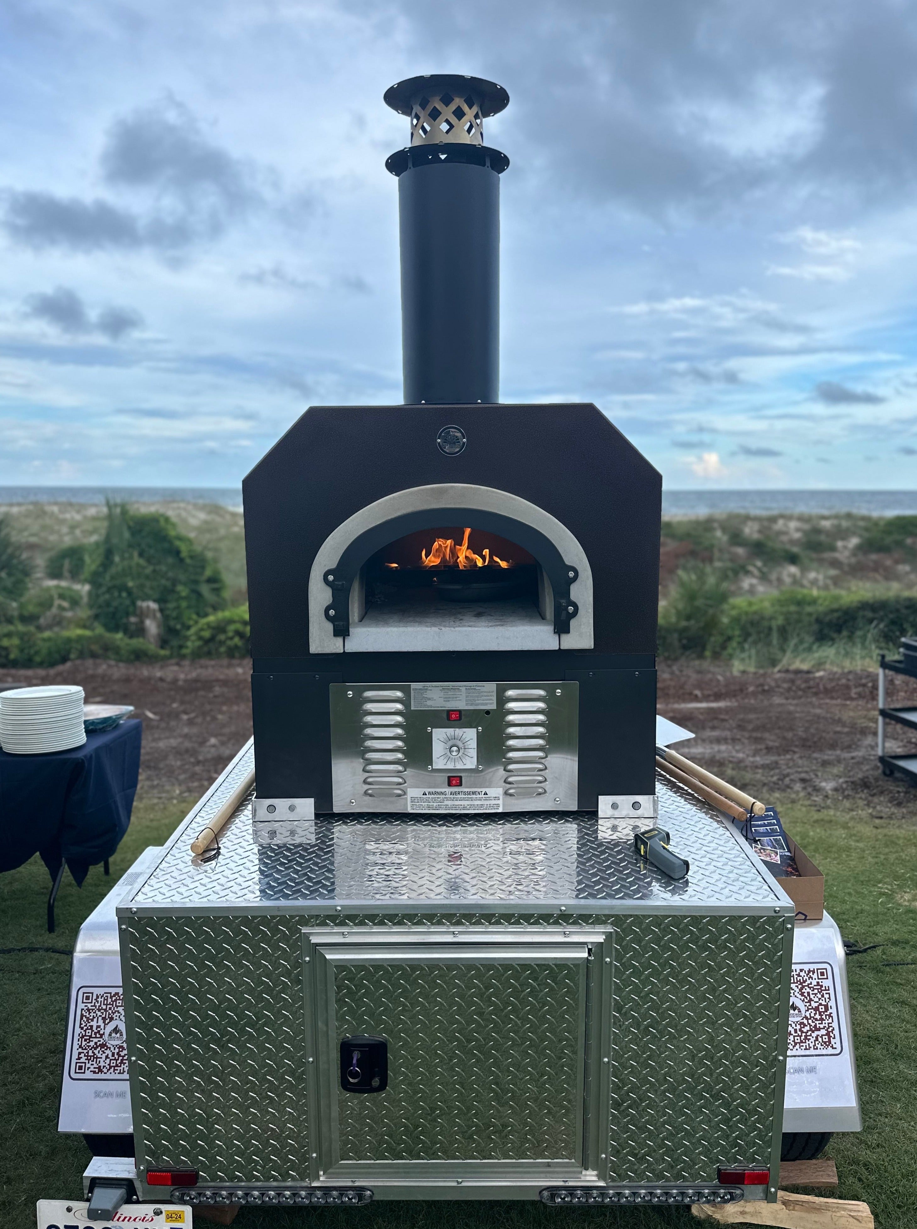 Chicago Brick Oven - CBO 750 Tailgater: The Ultimate Wood Fired Pizza Oven Trailer for Unforgettable Outdoor Events!