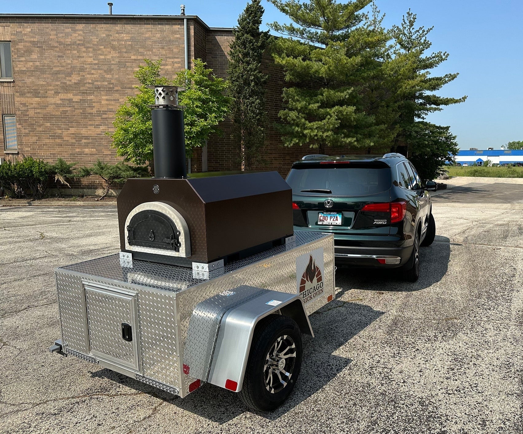 Chicago Brick Oven - CBO 750 Tailgater: The Ultimate Wood Fired Pizza Oven Trailer for Unforgettable Outdoor Events!