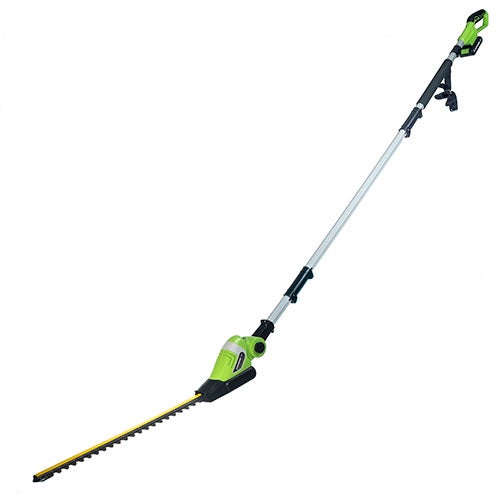 Earthwise 20V Cordless Lithium-Powered 20' Pole Hedge Trimmer - Trim with Ease and Green!