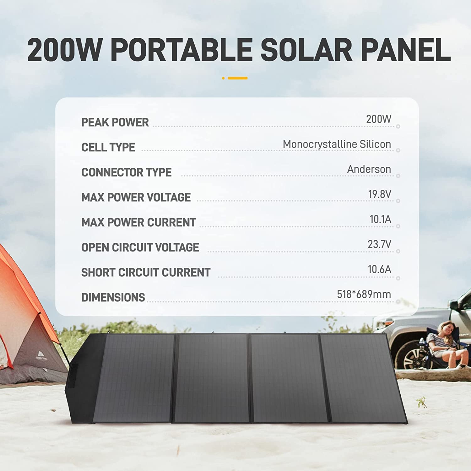 AlphaESS SP200 Foldable Solar Panel - Your Portable Powerhouse