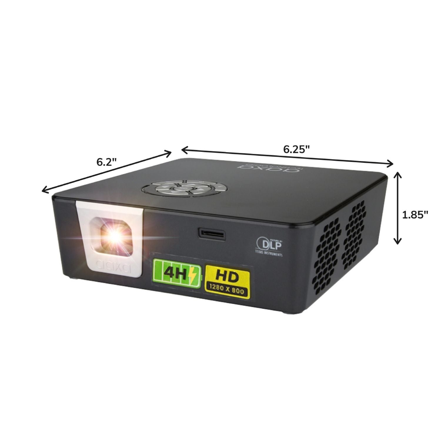 AAXA P6X Ultra-Portable DLP Projector with 4-Hour Battery and Wireless Mirroring