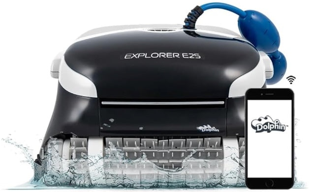 Dolphin E25 Wi-Fi Robotic Pool Vacuum - Effortless Pool Cleaning