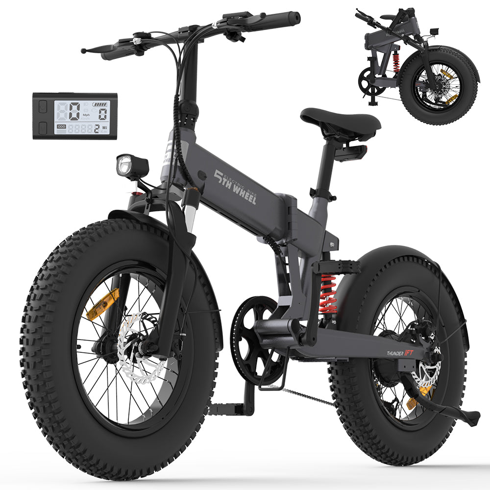 5th Wheel Thunder 1FT - The Ultimate Adult Fat Tire Electric Bike with 1000W Power