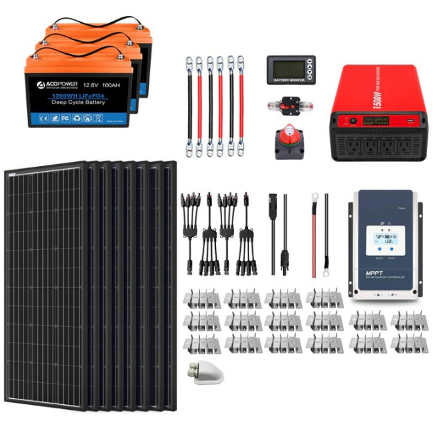 Acopower 200w Mono 600Ah (3x200Ah) Li600Ah M800w Solar Generator - Your Ultimate Power Companion