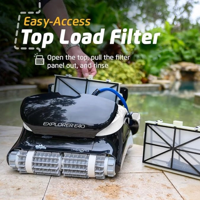 Effortless Pool Clean: Dolphin E40 Wi-Fi Robotic Vacuum