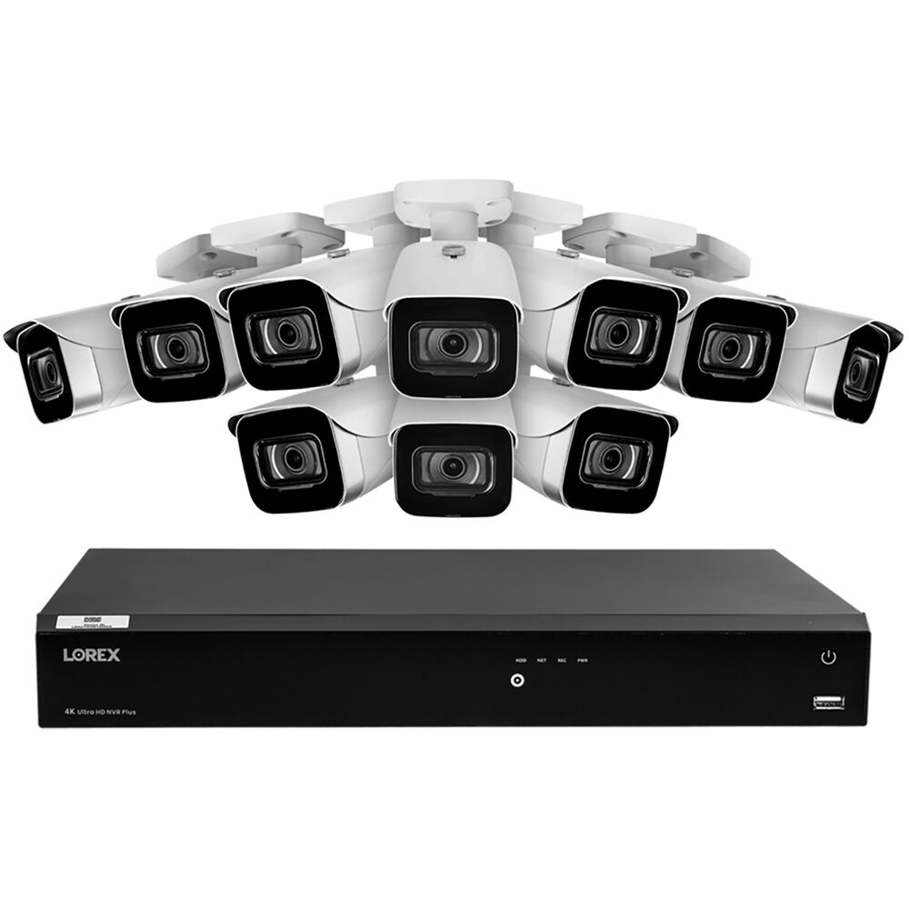 Lorex 16-Channel 4K UHD Outdoor Security System with 3TB NVR and 10 Weatherproof Cameras