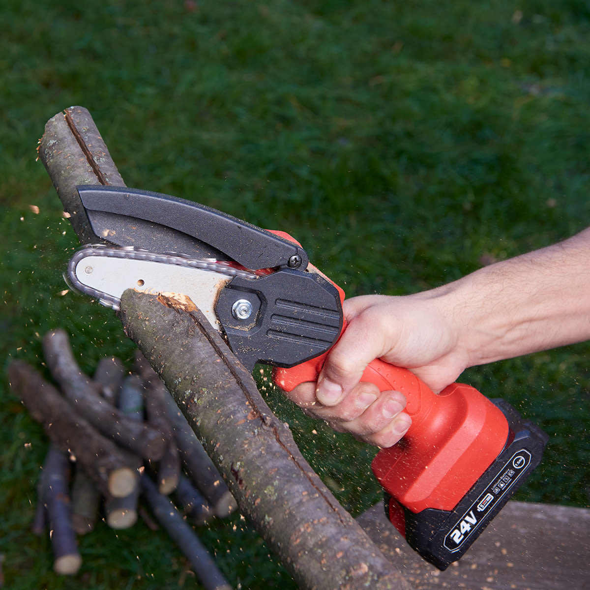 Powerful Cordless Electric Mini Chainsaw for Yard Care