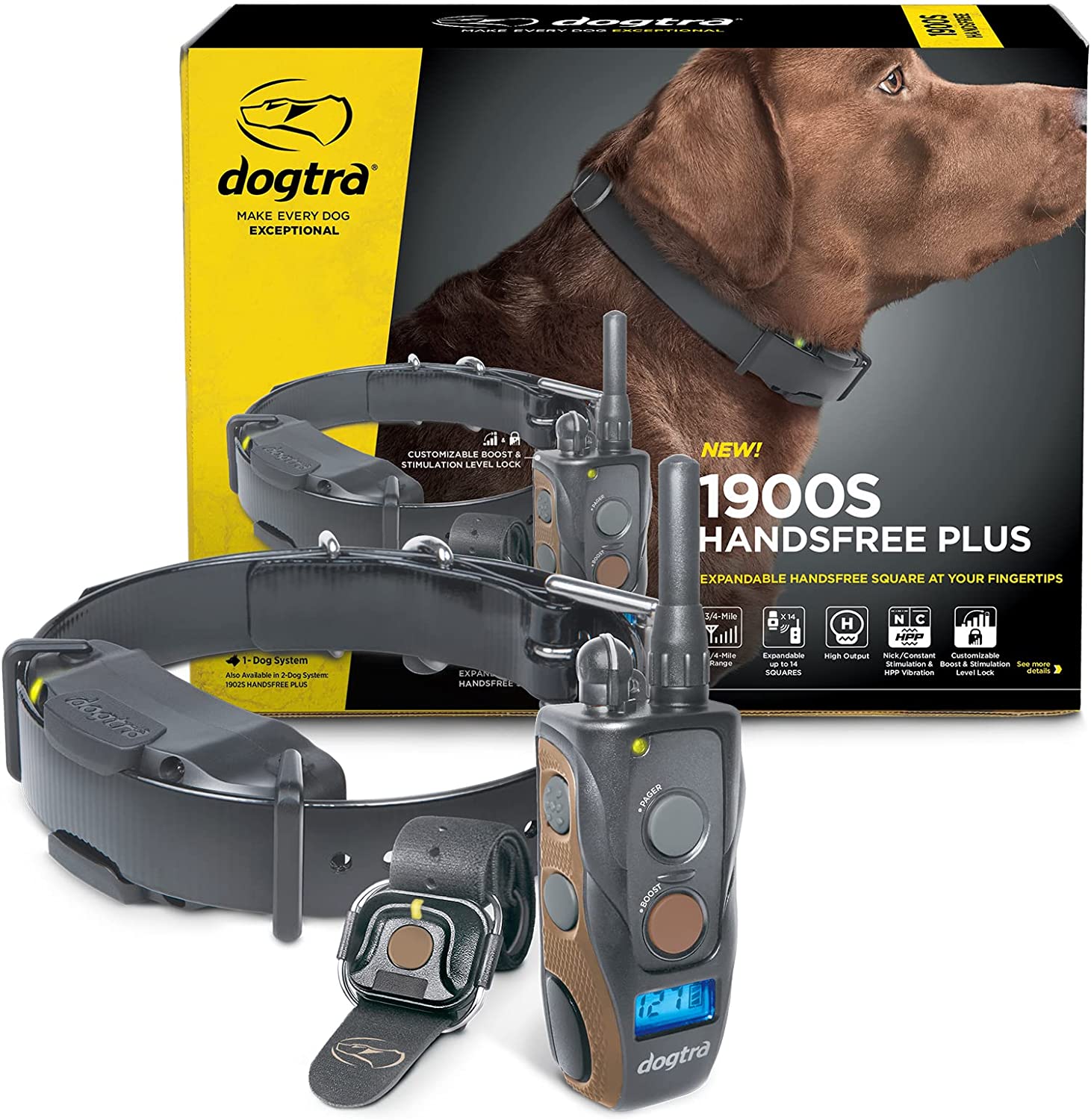 Dogtra 1900S HANDSFREE Plus Boost & Lock Remote Dog Training E-Collar - Your Ultimate Dog Training Companion